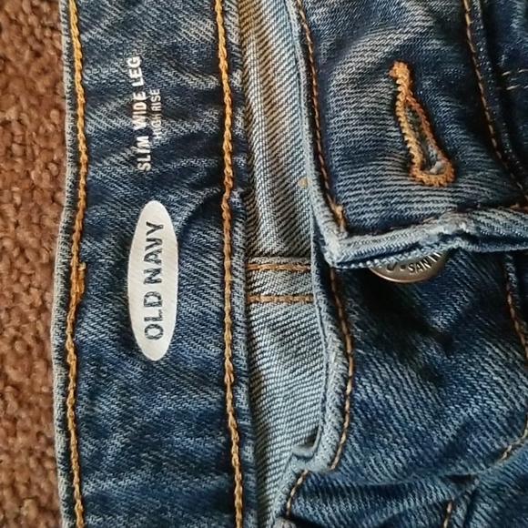 Old Navy High Rise Slim Wide Leg Crop - Picture 2 of 5